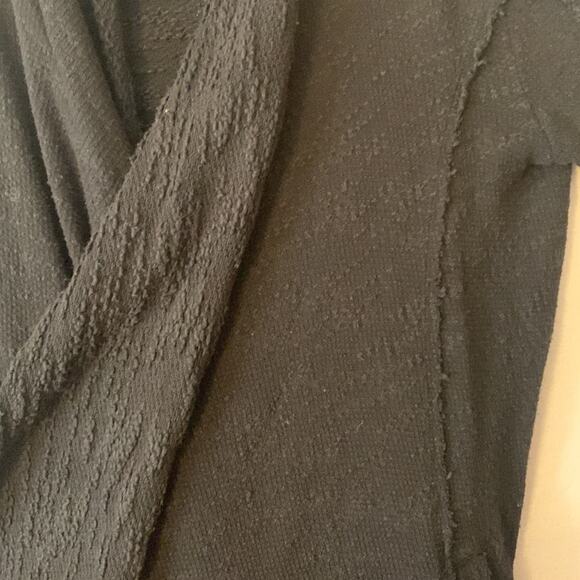 Free People womens small in the loop black cardigan oversized boho raw grunge hi - Picture 10 of 10